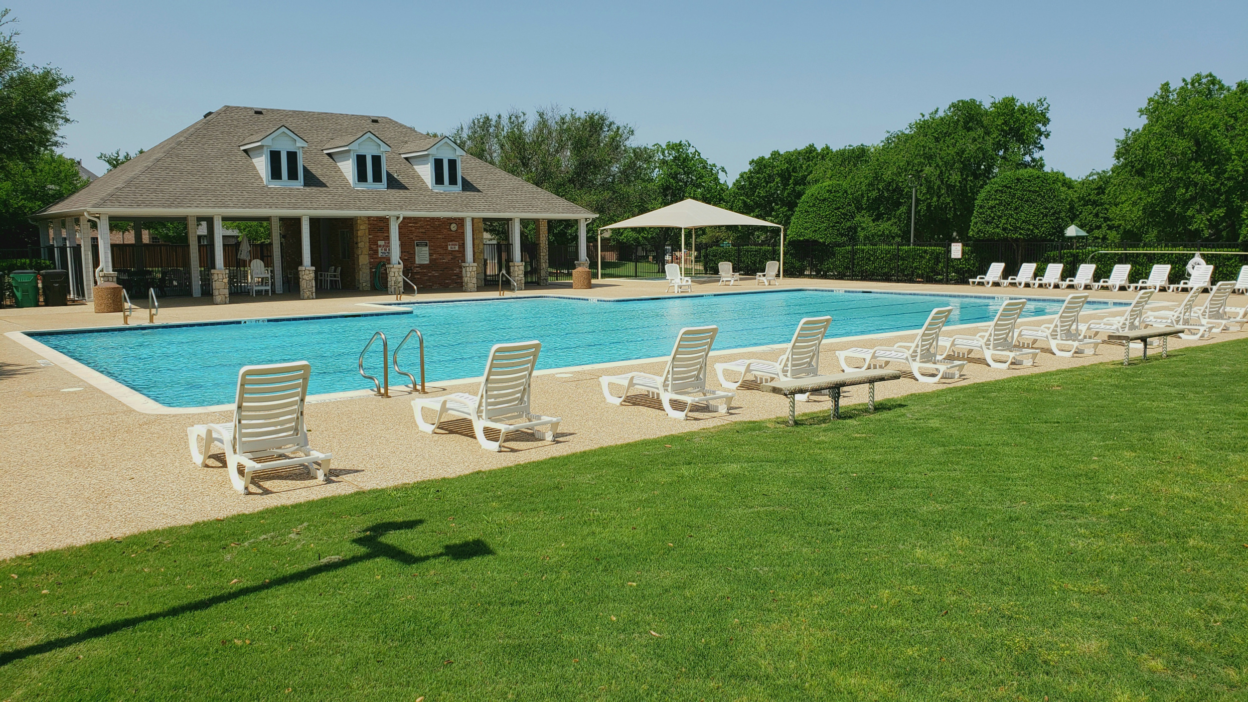 community pool cabana complex